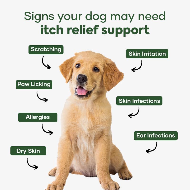 Lush™ DermaPrex Chews — Skin & Itch Relief Supplement for Dogs