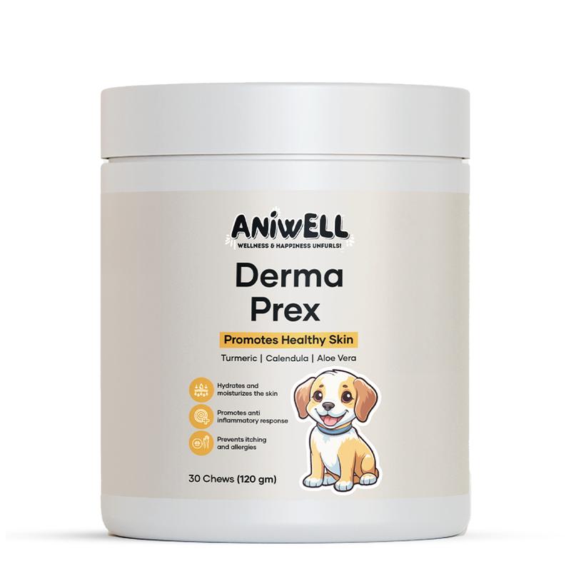 Lush™ DermaPrex Chews — Skin & Itch Relief Supplement for Dogs